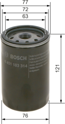 Olejový filtr BOSCH 0 451 103 314