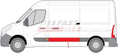 LISTWA ZEWN.LE DLUGA RENAULT MASTER 10-