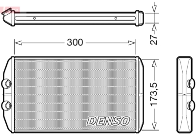 Výměník tepla, vnitřní vytápění DENSO DRR12008