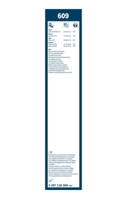 List stěrače BOSCH 3 397 118 309