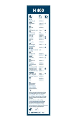 List stěrače BOSCH 3 397 004 757