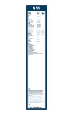 List stěrače BOSCH 3 397 018 965