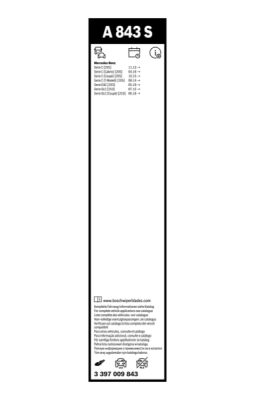 List stěrače BOSCH 3 397 009 843