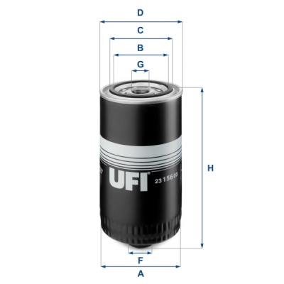Olejový filtr UFI 23.156.03