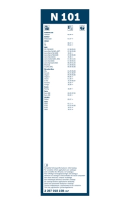 List stěrače BOSCH 3 397 018 198