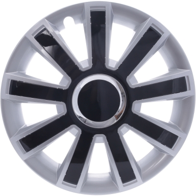 Kryty kol LEOPLAST FLASH 15" stříbrno-černé, sada 4ks