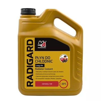 Chladící kapalina -35°C RADIGARD LongLife MA PROFESSIONAL červená 5l