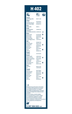 List stěrače BOSCH 3 397 004 632