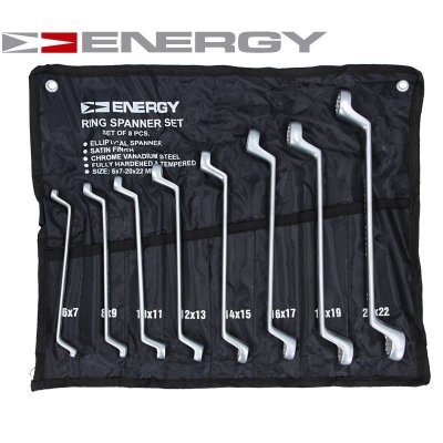 Sada 8ks dvouočkových klíčů ENERGY NE01001SK8