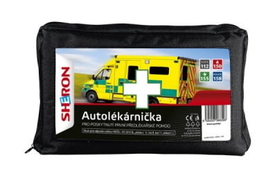 SHERON Autolékárnička černá kortex CZ vyhláška č.182/2011 SHERON 6631113