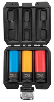 Nástrčné hlavice pro rázový utahovák 1/2" (17 mm, 19 mm, 21 mm) NEO TOOLS 12-350