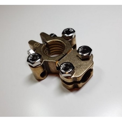Bateriová svorka "+" pro 3 kabely mosaz CZ