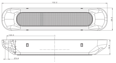 Koncové světlo FT-330 LED 12/24 V