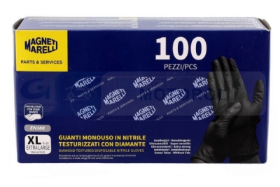Rukavice pracovní jednorázové XL (100ks) černé
