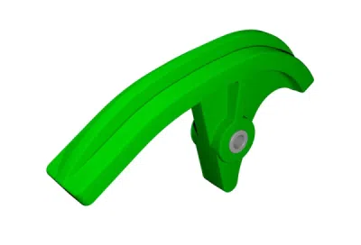 kluzák řetězu KAWASAKI, RTECH (zelený)