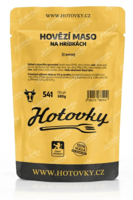 Hovězí na hříbkách (2 porce)