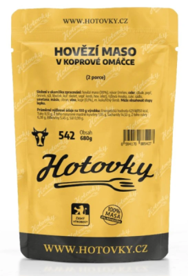 Hovězí v koprové omáčce (2 porce)