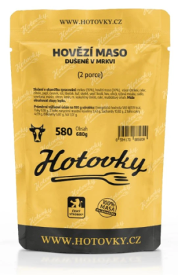 Hovězí maso dušené v mrkvi (2 porce)