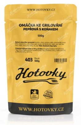 Omáčka pepřová s koňakem 500g