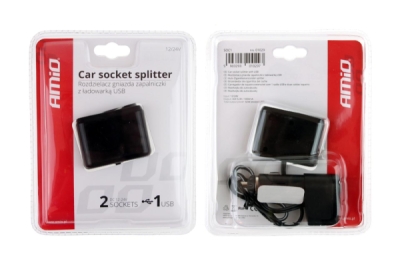 Rozdvojka autozapalovače + USB SOC1
