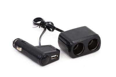 Rozdvojka autozapalovače + USB SOC1