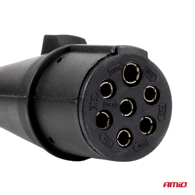 Spirálový kabel TIR 2x 7 PIN typ N 5m 24V AMIO-04380