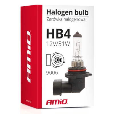 Halogenová žárovka HB4 9006 12V 51W AMiO-01480