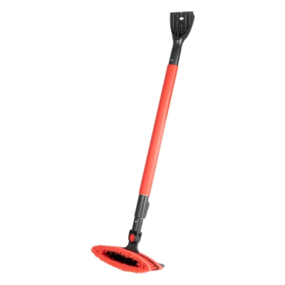 Velký teleskopický kartáč na sníh s škrabkou na led a stěrkou 98-134 cm AMiO-04147 AMIO 04147