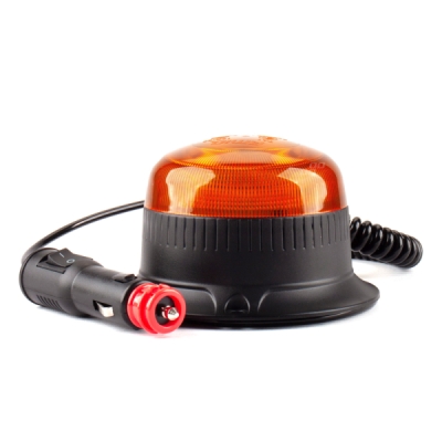 Výstražný maják W21ml Magnetický / 3 šrouby R65 R10 18LED 12/24V IP56 AMIO 02924