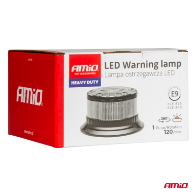 LED výstražný maják W28B 12V 24V AMIO-04109