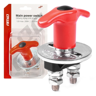 Hlavní vypínač autobaterie hebel 12/24V AMIO-03024 AMIO 03024