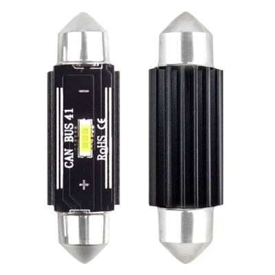 LED CANBUS 1860 1SMD UltraBright Festoon C5W C10W C3W 41mm White 12V/24V AMIO 02444