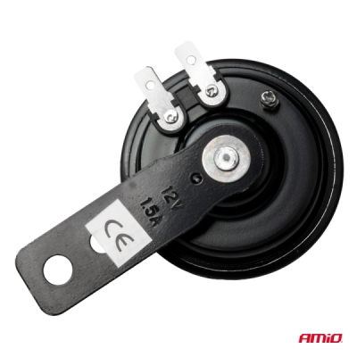Klakson 12v 65mm černý AMIO 01009