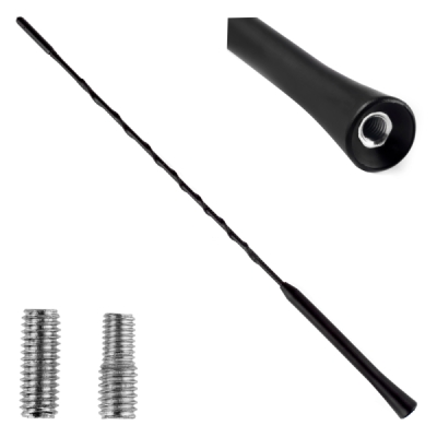 Prut autoantény 41cm 5 / 6mm adaptér ANTM02 AMIO 01129