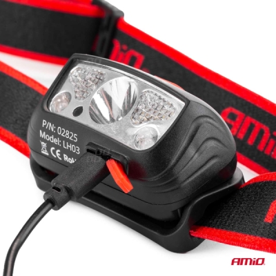 Čelovka LED LH03 AMIO 02825