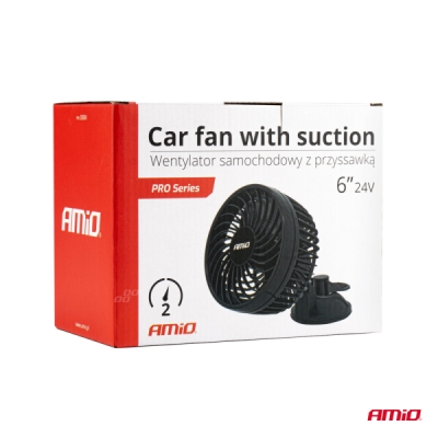Ventilátor do auta s přísavkou 6" 24V