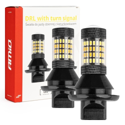 LED denní světla 2v1 s integrovaným směrovým světlem AMiO-02451