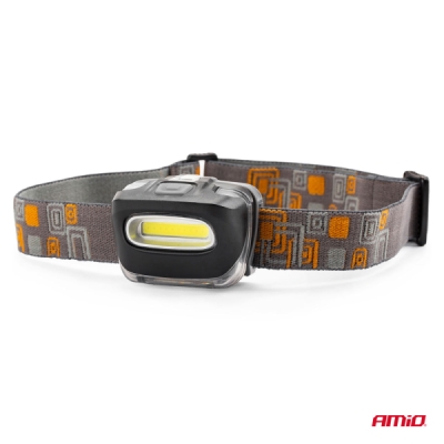 Čelovka LED COB Headlamp 3xAAA 150Flux IPX3