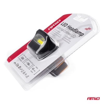 Čelovka LED COB Headlamp 3xAAA 150Flux IPX3