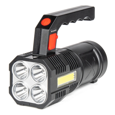 LED pracovní baterka 4LED + COB 1200mAh - 03273 AMIO 03273