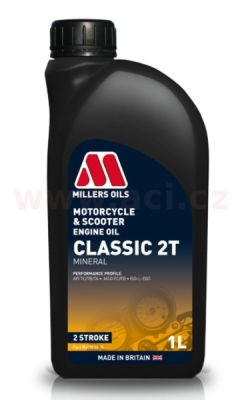 MILLERS OILS olej pro historické 2-taktní motory Classic 2T 1l