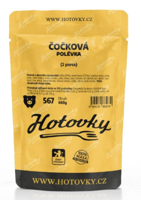 Čočková polévka (2 porce)