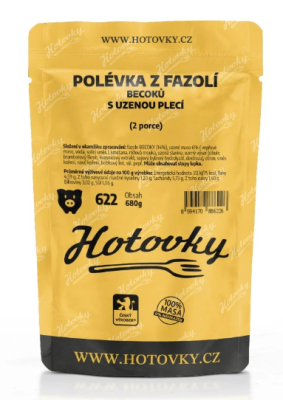 Fazolová polévka z velkých fazolí "becoků" (2 porce)