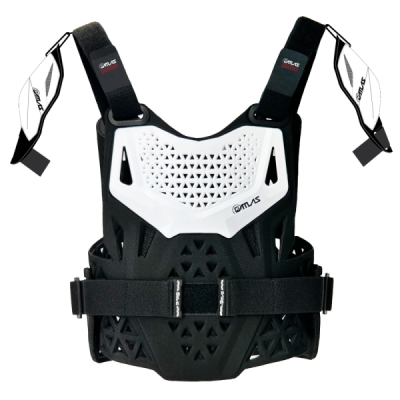 chránič hrudníku + ramena ATLAS CHARGER PeeWee CE L1, Předškolák (bílá)