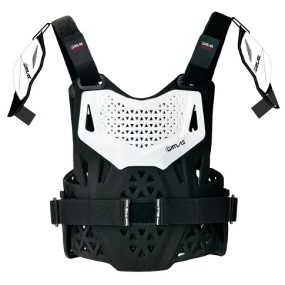 chránič hrudníku + ramena ATLAS CHARGER PeeWee CE L1, Předškolák (bílá)