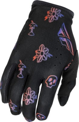 rukavice LITE OUTLINE, FLY RACING - USA 2026 (černá/červená/fialová, vel. 2Xl)