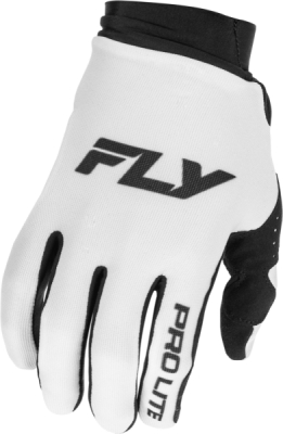 rukavice PRO LITE, FLY RACING - USA 2026 (bílá/černá, vel. 2XL)