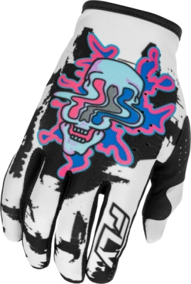 rukavice LITE WARP, FLY RACING - USA 2026 (bílá/modrá/růžová, vel. 2XL)