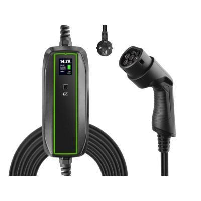 MOBILNÍ NABÍJEČKA GC EV NAPÁJECÍ KABEL 3,6KW SCHUKO - TYP 2 PRO NABÍJENÍ ELEKTRICKÝCH AUT A PLUG-IN HYBRIDŮ