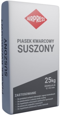 Křemenný písek pro pískování (sušený) 25 kg granulace 0,1 - 0,5 mm
